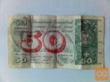 Bankovec vrednosti 50 švicarskih frankov