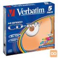 MEDIJ CD-RW VERBATIM 5PK ozke škatlice (43167)
