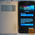 Samsung Galaxy Core2 črn + orig. preklop etui belo usnje