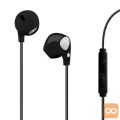 Slušalke stereo z mikrofonom črne
