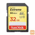 SanDisk 32GB Extreme SDHC 90MB/s spominska kartica UHS-I U3