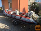 Prodam motorni čoln na prikolici z motorjem Johnson 90