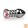 ANALNI ČEP Silver/Pink No.19