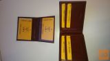 Elegantna denarnica Leonardo da Vinci, rjave barve,