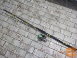 Palica Black cat - rola Daiwa Pro 5500, Hulk 75 kg