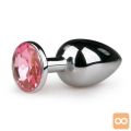ANALNI ČEP Easytoys Silver/pink No.1