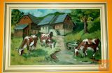 Umetniška slika J.Šinkovec 1990, platno