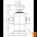 Cilinder teleskopski, 4stopnje, 10t, 670mm, s kroglo 3041S