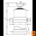 Cilinder teleskopski, 6stopenj, 13t, 3585mm, s kroglo 6025S