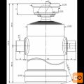 Cilinder teleskopski, 6stopenj, 32t, 2775mm, s kroglo 6067S