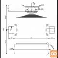 Cilinder teleskopski, 10stopenj, 28t, 2280mm, s kroglo 1050S