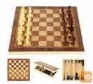 3v1 lesena šahovnica in dama 34×34cm XL