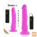 VIBRACIJSKI PENIS Diversia Flexible Purple (21 cm)