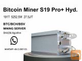  Bitcoin Miner S19 Pro+ Hyd. Buy Now $500