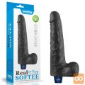 VIBRACIJSKI PENIS Lovetoy Real Softee Black 10''