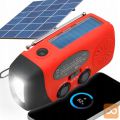 3v1 pohodniški aku. 2000mAh solarni FM radio na dinamo LED