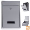 Inox poštni nabiralnik svetlo siv Klasik